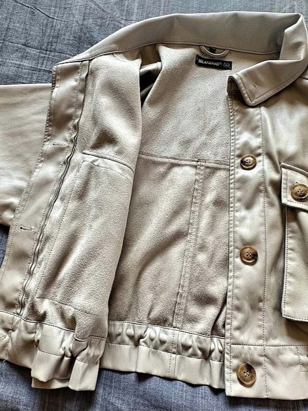 BLANKNYC Women's Cream Cropped Utility Jacket Size Medium - Picture 2 of 5